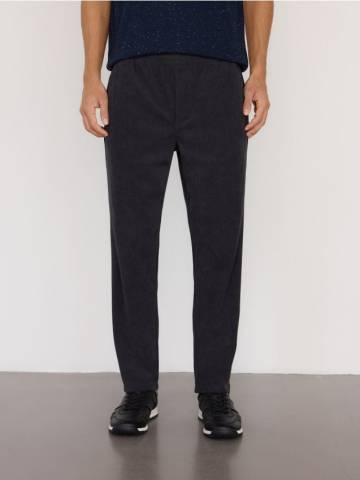 Reserved - Вельветові штани джогери - темно-сірий - 474GC-90X