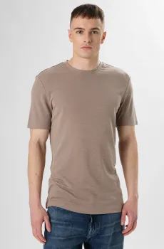 Мужская бежевая футболка Бежевый S HUGO 50559722;237