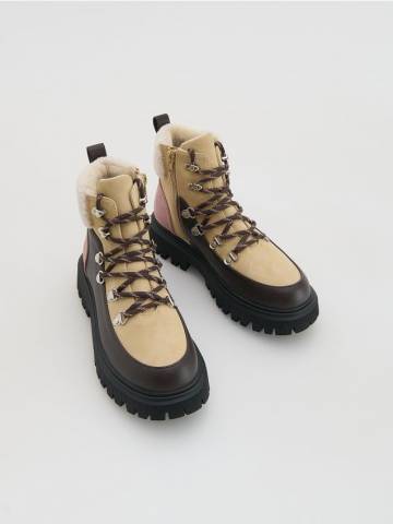Reserved - Трекінгові черевики з утепленням - коричневий - 587GG-88X
