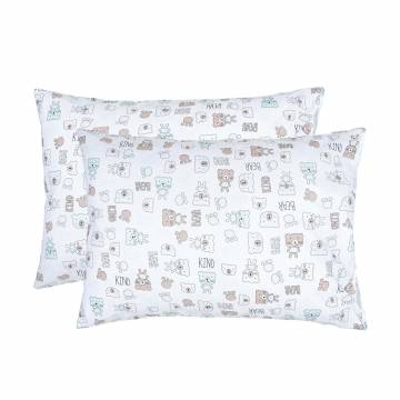 Наволочка поплиновая Home Line Тедди, кофейно-ментоловая, 50*70 см, 2 шт (173783) Наволочка поплиновая Home Line Тедди, кофейно-ментоловая, 50*70 см, 2 шт (173783)