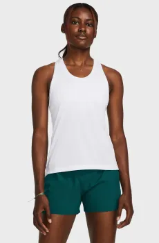 Женская белая майка UA Launch Singlet Белый M Under Armour 1382436-100