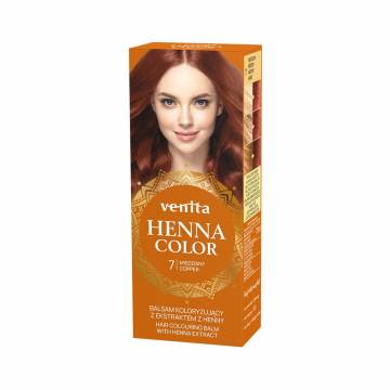Оттеночный бальзам для волос Venita Henna Color Hair Colouring Balm с экстрактом хны, 07 Copper, 50 мл Оттеночный бальзам для волос Venita Henna Color Hair Colouring Balm с экстрактом хны, 07 Copper, 50 мл
