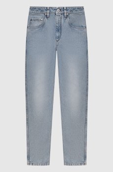 Голубые джинсы с патчем