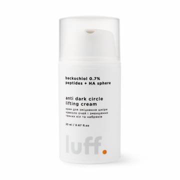 Крем Luff Anti Dark Circle Lifting Cream для укрепления кожи вокруг глаз и уменьшения темных кругов и отеков, 20 мл Крем Luff Anti Dark Circle Lifting Cream для укрепления кожи вокруг глаз и уменьшения темных кругов и отеков, 20 мл