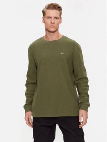 Tommy Jeans Longsleeve DM0DM15041 Зелений Classic Fit Tommy Jeans Longsleeve DM0DM15041 Зелений Classic Fit