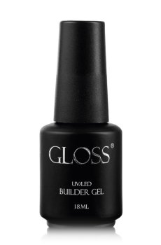 Уценка! Однофазный гель для ногтей Gloss UV/LED Builder Gel с кистью, Pale Pink, 18 мл