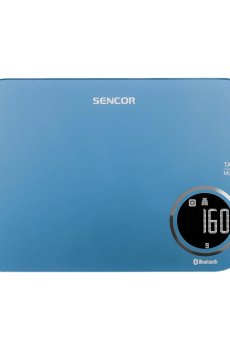 Весы кухонные Sencor Metallic Smart Bluetooth Kitchen Scale, синие (SKS7072BL)