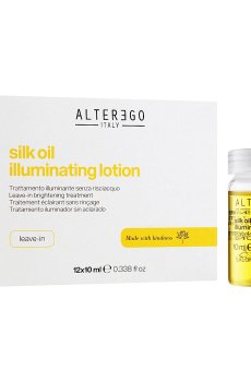 Несмываемый восстанавливающий лосьон для волос Alter Ego Silk Oil Illuminating Lotion, 12*10 мл