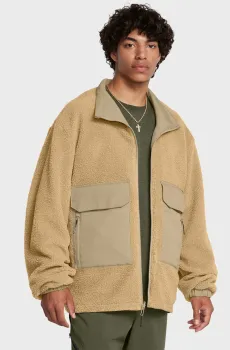 Мужская бежевая двусторонняя куртка MISSION REVERSIBLE JACKET Бежевый XL Under Armour 1385845-299