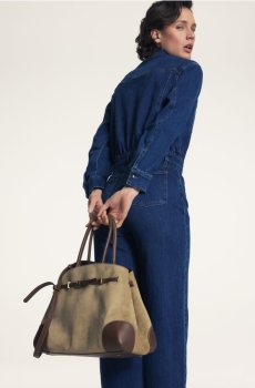 Reserved - Сумка зі штучної замші - бежевий - 817FC-80X