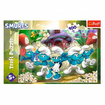 Пазл Trefl The Smurfs Зустріч зі смурфами 100 елементів (16487)