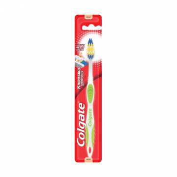 Зубная щетка Colgate Классика здоровья, средней жесткости, зеленая, 1 шт Зубная щетка Colgate Классика здоровья, средней жесткости, зеленая, 1 шт