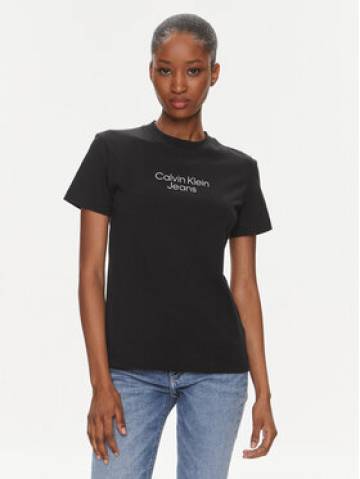 Calvin Klein Jeans Футболка Institutional J20J223222 Чорний Regular Fit Calvin Klein Jeans Футболка Institutional J20J223222 Чорний Regular Fit