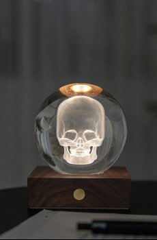 Настольная беспроводная led лампа Gingko Design Amber Crystal Light 9,5 x 8 cm