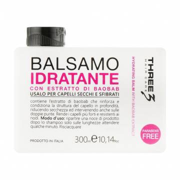 Увлажняющий бальзам для волос Faipa Roma Three Hair Care Hydrating Balm с экстрактом баобаба, 300 мл