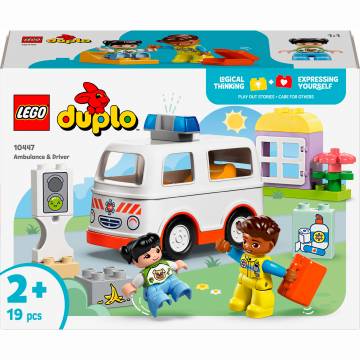 Конструктор LEGO DUPLO Швидка допомога та водій (10447) Конструктор LEGO DUPLO Швидка допомога та водій (10447)