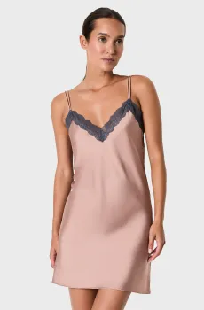 Женская бежевая ночная рубашка  MELY Бежевый L Etam 6548768