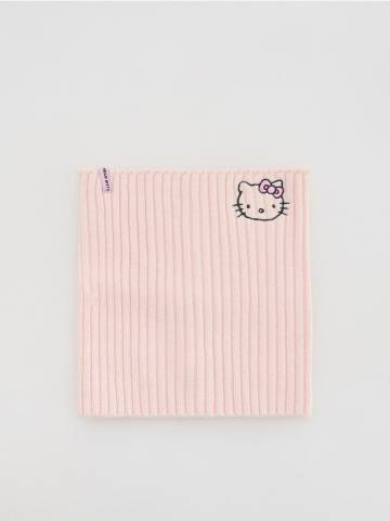 Reserved - Трикотажний комір Hello Kitty - пастельний рожевий - 871GT-03X Reserved - Трикотажний комір Hello Kitty - пастельний рожевий - 871GT-03X