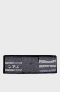 Мужские темно-синие носки (3 пары) GIFTBOX Синий 43-46 Tommy Hilfiger 701235376