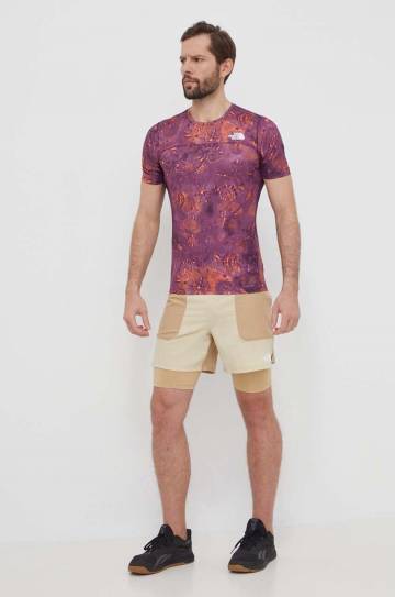 Спортивная футболка The North Face Sunriser цвет фиолетовый узорный NF0A84KNSI41 Спортивная футболка The North Face Sunriser цвет фиолетовый узорный NF0A84KNSI41