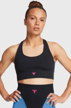 Женский черный топ Pjt Rck LG Grind Sportlette Черный L Under Armour 1382713-001