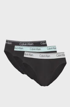 Мужские черные брифы (3 шт) HIP BRIEF Черный XL Calvin Klein LV00NB4408