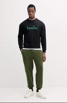 Хлопковые спортивные штаны United Colors of Benetton