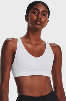 Женский белый топ UA SmartForm Evolution Mid Белый L Under Armour 1373826-100