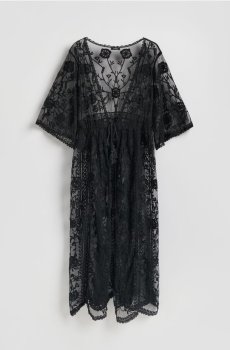 Reserved - Пляжна накидка - чорний - 299ID-99X