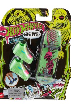 Игровой набор Hot Wheels Скейт и обувь для пальчиков, Sky Shredder, зеленый, от 5 лет (HGT46)