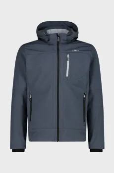 Мужская серая ветровка JACKET ZIP HOOD SOFTSHELL Серый 50 CMP 3A01787N-28US