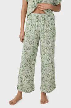 Женские мятные брюки с узором 7/8 THELMA Ментоловый L Etam 6553539