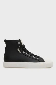 Женские черные кожаные хайтопы VULC LACE UP Черный 36 Calvin Klein HW0HW03076