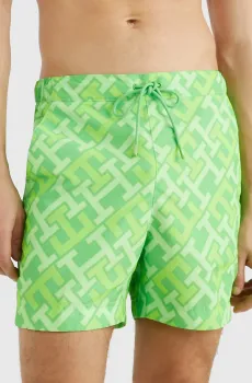 Мужские салатовые плавательные шорты с узором SF MEDIUM DRAWSTRING PRINT Салатовый L Tommy Hilfiger UM0UM02846