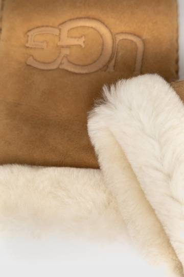 Замшевые перчатки UGG женское цвет коричневый 20932-BLK Замшевые перчатки UGG женское цвет коричневый 20932-BLK