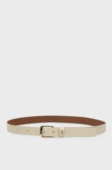 Женский бежевый кожаный ремень LIBRE Бежевый 85 Tommy Hilfiger AW0AW17767