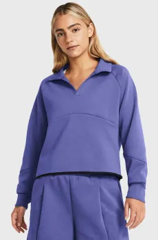 Женская фиолетовая спортивная кофта Unstoppable Flc Rugby Crop Фиолетовый XS Under Armour 1382746-561