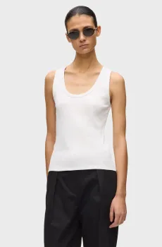 Женская белая майка ESSENTIAL LOGO Белый XS Karl Lagerfeld B2W17092