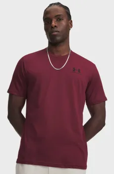 Мужская бордовая футболка UA M SPORTSTYLE LC SS Бордовый XL Under Armour 1326799-626