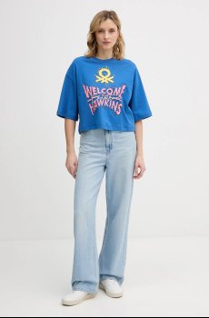 Хлопковая футболка United Colors of Benetton x Stranger Things