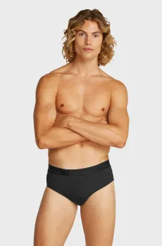 Мужские черные плавки BRIEF WB Черный S Calvin Klein KM0KM01117