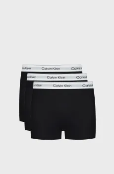 Мужские черные боксеры (3 шт) RELAXED FIT TRUNK Черный L Calvin Klein LV00NB4286