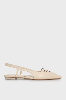 Женские белые кожаные слингбэки MIKADO Белый 38 DKNY K1524221