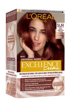 Стойкая безаммиачная крем-краска для волос LOreal Paris Excellence Creme Universal Nudes 5UR Универсальный красный, 192 мл