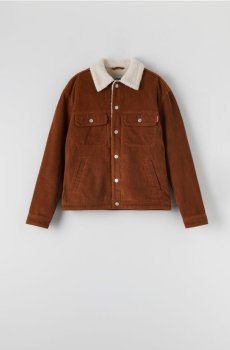 Куртка на штучному хутрі - золотисто-коричневий