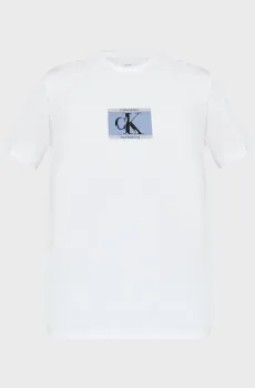 Мужская белая футболка BOX TAPE Белый XXL Calvin Klein LV04RC854G
