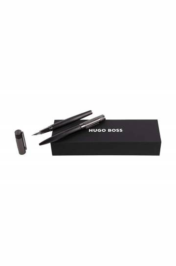 Набор ручка и перо BOSS Set Gear Ribs Black Набор ручка и перо BOSS Set Gear Ribs Black