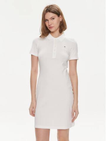Tommy Hilfiger Повсякденна сукня 1985 WW0WW37853 Écru Slim Fit Tommy Hilfiger Повсякденна сукня 1985 WW0WW37853 Écru Slim Fit