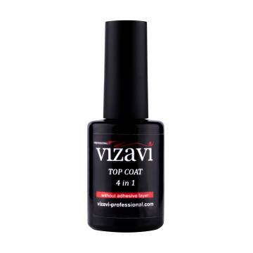 Топ для гель-лака Vizavi Professional Top Coat 4 in 1 VTC-14, 12 мл Топ для гель-лака Vizavi Professional Top Coat 4 in 1 VTC-14, 12 мл