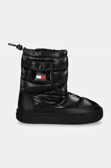 Зимние сапоги Tommy Jeans TJW WINTER FEMININE BOOT цвет чёрный EN0EN02642 Зимние сапоги Tommy Jeans TJW WINTER FEMININE BOOT цвет чёрный EN0EN02642